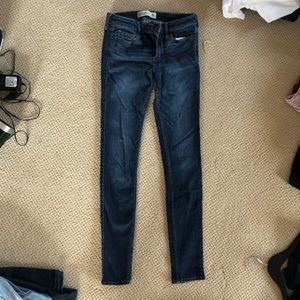 Abercrombie and Fitch super skinny dark wash jeans